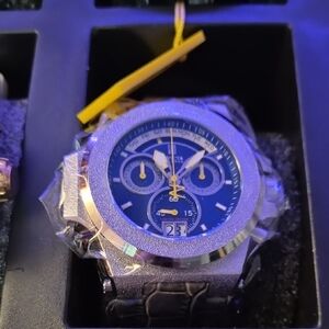 Reserve JT Men 58 mm Chronograph – Blue & Yellow Leather Strap – Model 32758